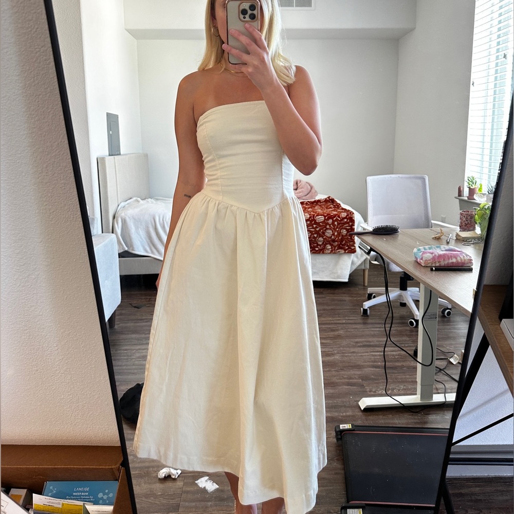Cream Dress - LIKE NEW (worn once)